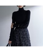 【アンフィーロ 自由区/UNFILO】の【新色追加/洗える】コットンカシミヤ タートルネックカットソー ブラック|ID: prp329100003553121 ipo3291000000032542516