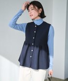 【アンフィーロ 自由区/UNFILO】の【新色追加/洗える】コットンカシミヤ タートルネックカットソー スモーキーブルー|ID: prp329100003553121 ipo3291000000032542522