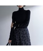 【アンフィーロ 自由区/UNFILO】の【新色追加/洗える】コットンカシミヤ タートルネックカットソー ブラック|ID: prp329100003553121 ipo3291000000033026749