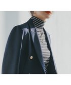 【アンフィーロ 自由区/UNFILO】の【暖かさ&着心地の良さで大ヒット】コットンカシミヤ タートルネックカットソー ブラック×エクリュ|ID: prp329100003553121 ipo3291000000036378894