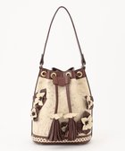 【グレース コンチネンタル/GRACE CONTINENTAL】のFlower Motif Bag ダークブラウン|ID:prp329100003553261