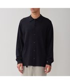 【アンフィーロ/UNFILO / MEN】のスタイリッシュ ニットシャツ ブラック|ID: prp329100003553280 ipo3291000000027427722