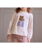 【エニファム/any FAM / KIDS】のミラクルスパンコール 長袖 Tシャツ ミルクティー|ID:prp329100003553311