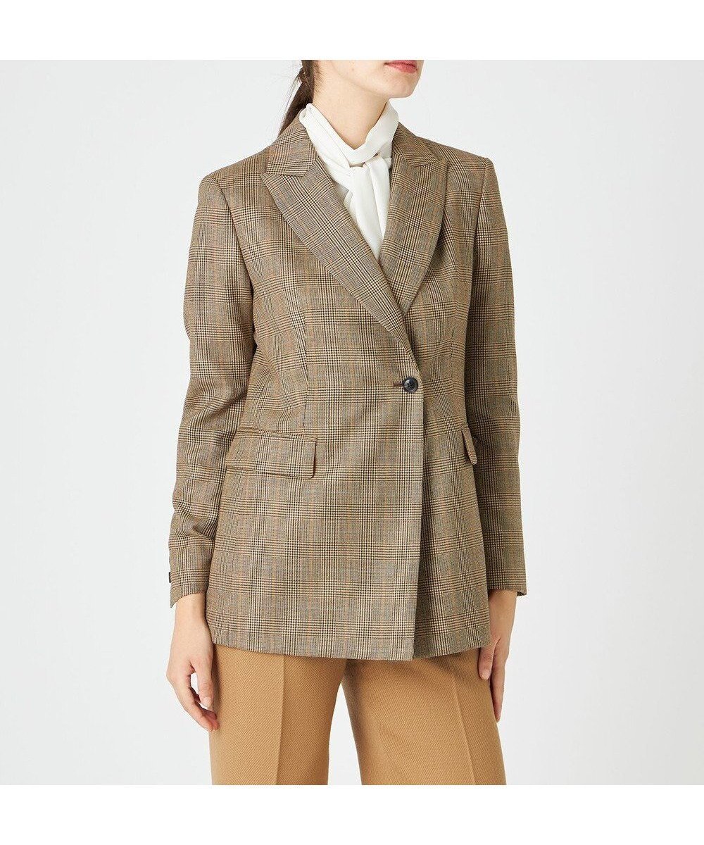 【ベイジ,/BEIGE,】のWAGRAM / チェック柄ジャケット 人気、トレンドファッション・服の通販 founy(ファニー) 　ファッション　Fashion　レディースファッション　WOMEN　アウター　Coat Outerwear　ジャケット　Jackets　テーラードジャケット　Tailored Jackets　A/W・秋冬　Aw・Autumn/Winter・Fw・Fall-Winter　おすすめ　Recommend　クラシック　Classic　ジャケット　Jacket　チェック　Check　ドレス　Dress　プリーツ　Pleats　ワイド　Wide　 other-1|ID: prp329100003564181 ipo3291000000025506027