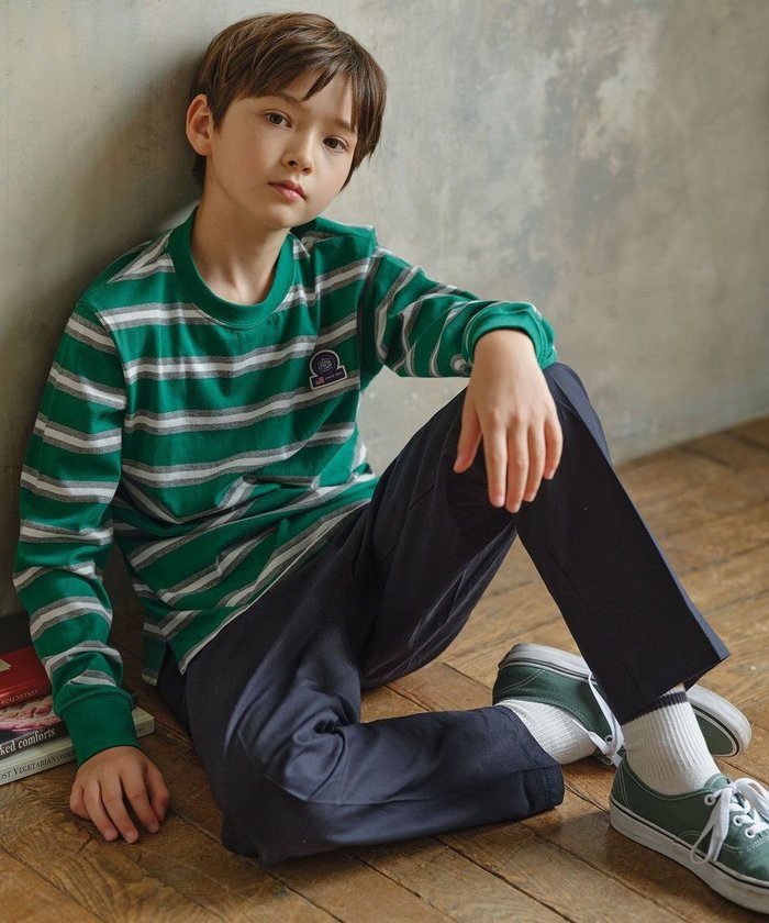 【ジェイ プレス/J.PRESS / KIDS】の【110-130cm】ボーダー 長袖Tシャツ インテリア・キッズ・メンズ・レディースファッション・服の通販 founy(ファニー) https://founy.com/ ファッション Fashion キッズファッション KIDS トップス・カットソー Tops/Tees/Kids 2023年 2023 2023-2024秋冬・A/W Aw/Autumn/Winter//Fw/Fall-Winter/2023-2024 A/W・秋冬 Aw・Autumn/Winter・Fw・Fall-Winter 冬 Winter カットソー Cut And Sew スタイリッシュ Stylish スマホ Smartphone パーカー Hoodie ボーダー Border 長袖 Long Sleeve |ID: prp329100003564235 ipo3291000000029384810