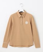 【23区 ゴルフ/NIJYUSANKU GOLF】の【WOMEN】スクエアカノコ 長袖 ポロシャツ ベージュ系|ID: prp329100003578595 ipo3291000000028380554