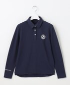 【23区 ゴルフ/NIJYUSANKU GOLF】の【WOMEN】スクエアカノコ 長袖 ポロシャツ ネイビー系|ID: prp329100003578595 ipo3291000000028380556