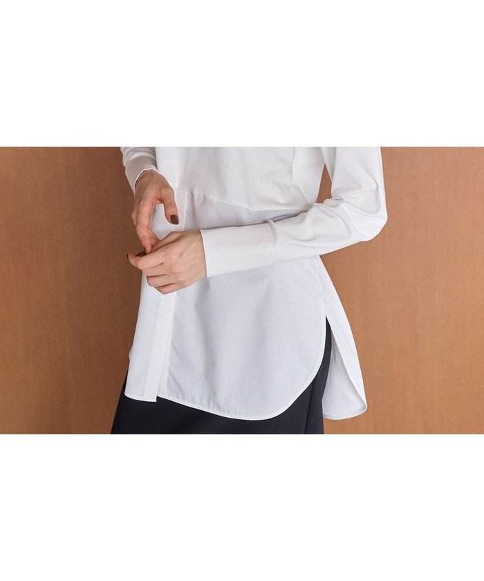 【アンフィーロ 自由区/UNFILO】の【新色追加/抗菌防臭】シャツコンビレイヤードTシャツ インテリア・キッズ・メンズ・レディースファッション・服の通販 founy(ファニー) https://founy.com/ ファッション Fashion レディースファッション Fashion for Women トップス・カットソー Cut & Sew Tops シャツ・ブラウス・オフィスカジュアル Elegant Blouses & Button-Ups ロングTシャツ・Tシャツ Longline T-Shirts & Tees カットソー・ベーシックTシャツ Cut-and-Sewn Tops / Stretch Tees & Basics カットソー Cut and Sewn Top カフス Cuff Design 抗菌 Antibacterial, Bacteria-Resistant サテン Satin, Glossy Fabric スウェット / スエット Sweatshirt, Sweatwear 雑誌 Magazine, Fashion Magazine ドッキング Docking, Mixed Material A/W・秋冬 Autumn/Winter |ID: prp329100003578642 ipo3291000000033036977