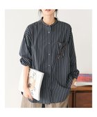 【クラフトスタンダードブティック/CRAFT STANDARD BOUTIQUE】のバンドカラーシャツ Stripe Navy|ID: prp329100003580789 ipo3291000000027747375