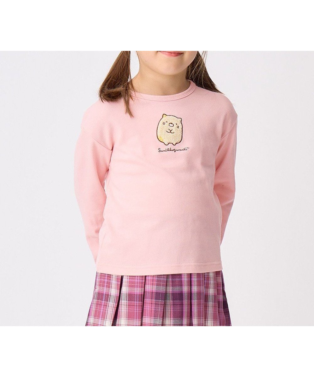 【エニファム/any FAM / KIDS】の【すみっコぐらし】サガラ刺繍 長袖 Tシャツ 人気、トレンドファッション・服の通販 founy(ファニー) 　ファッション　Fashion　キッズファッション　KIDS Children’s Clothing　トップス・カットソー　Tops/Tees/Kids　おすすめ　Recommend　カットソー　Cut And Sew　キャラクター　Character　ポケット　Pocket　秋　Autumn/Fall　A/W・秋冬　Aw・Autumn/Winter・Fw・Fall-Winter　長袖　Long Sleeve　 other-1|ID: prp329100003580888 ipo3291000000032573898