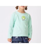 【エニファム/any FAM / KIDS】の【すみっコぐらし】サガラ刺繍 長袖 Tシャツ エメラルドグリーン×ぺんぎん?|ID: prp329100003580888 ipo3291000000032573902