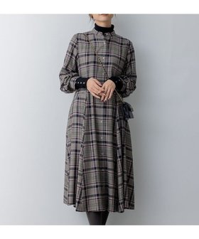 【組曲/KUMIKYOKU】 シアーツイルチェック ワンピース人気、トレンドファッション・服の通販 founy(ファニー) ファッション Fashion レディースファッション WOMEN ワンピース Dress キュプラ Cupra シンプル Simple チェック Check ドレープ Drape パターン Pattern フレア Flare リボン Ribbon A/W・秋冬 Aw・Autumn/Winter・Fw・Fall-Winter 再入荷 Restock/Back In Stock/Re Arrival エレガント 上品 Elegant |ID:prp329100003583146