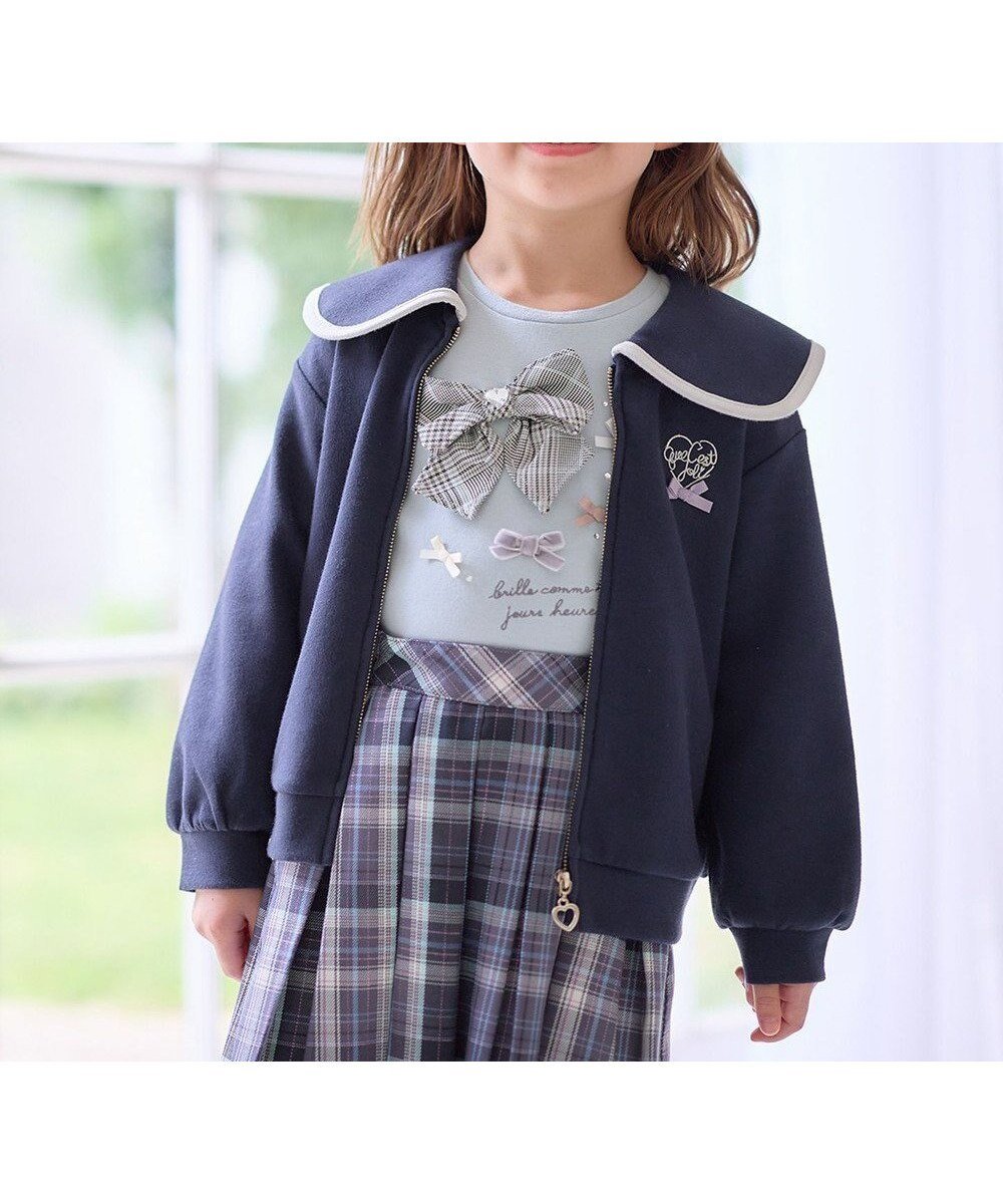 【エニファム/any FAM / KIDS】のセーラーカラー ブルゾン インテリア・キッズ・メンズ・レディースファッション・服の通販 founy(ファニー) 　ファッション　Fashion　キッズファッション　KIDS　アウター　Coat Outerwear /Kids　A/W・秋冬　Aw・Autumn/Winter・Fw・Fall-Winter　ジャケット　Jacket　ブルゾン　Blouson　ポケット　Pocket　ネイビー|ID: prp329100003583210 ipo3291000000029384565