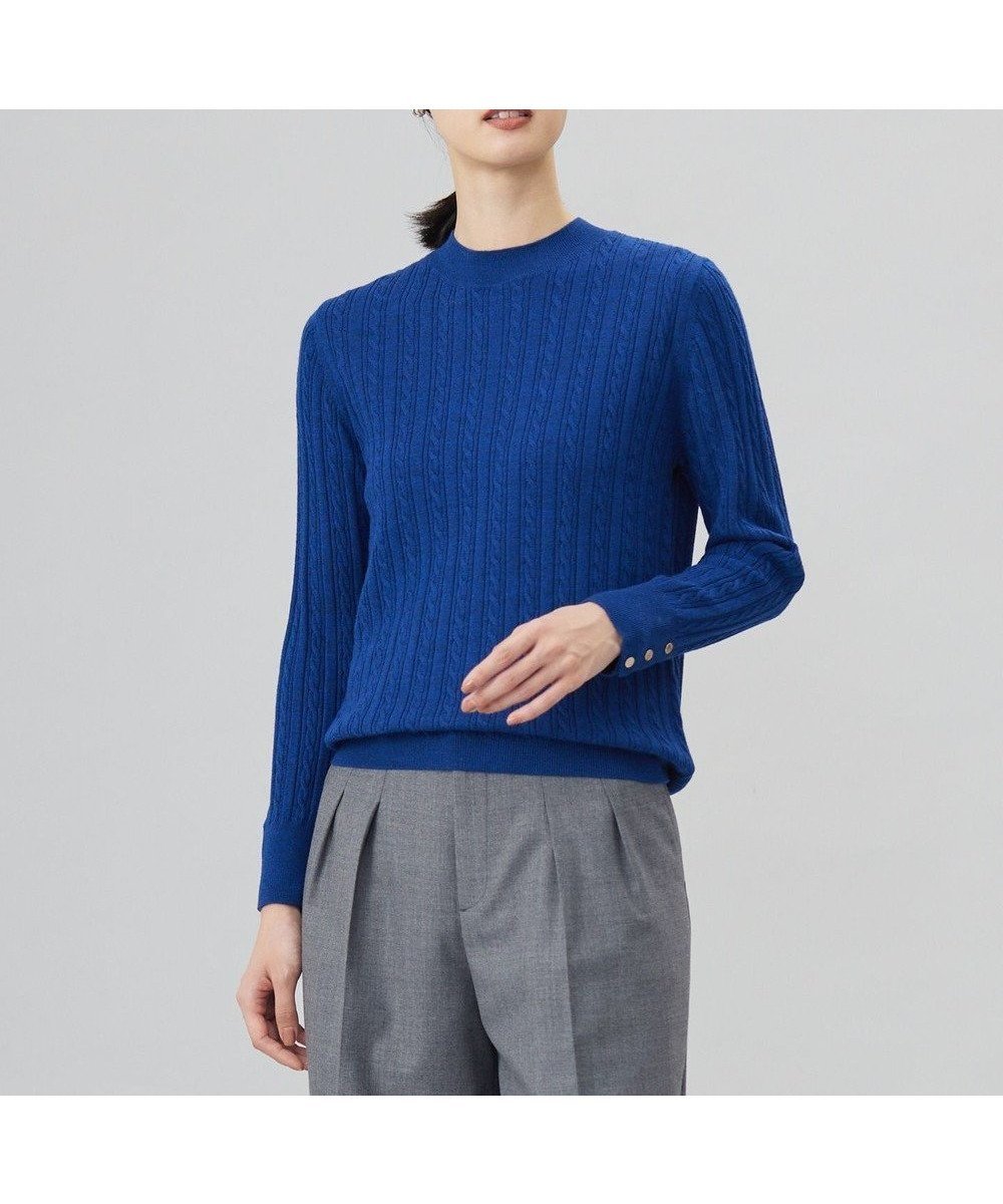 【ジェイ プレス/J.PRESS】の【洗える】KNIT BASIC クルーネック ニット インテリア・キッズ・メンズ・レディースファッション・服の通販 founy(ファニー) 　ファッション　Fashion　レディースファッション　WOMEN　トップス・カットソー　Tops/Tshirt　ニット　Knit Tops　アンサンブル　Ensemble　洗える　Washable　カーディガン　Cardigan　ジャケット　Jacket　セーター　Sweater　トレンド　Trend　定番　Standard　ロング　Long　A/W・秋冬　Aw・Autumn/Winter・Fw・Fall-Winter　再入荷　Restock/Back In Stock/Re Arrival　エレガント 上品　Elegant　トップブルー系|ID: prp329100003583263 ipo3291000000028307358