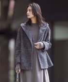 【ジェイ プレス/J.PRESS】の【キルトピン付き】ECOLANAスライバーチェック フーデットアウター グレー系3|ID:prp329100003583266