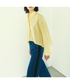 【グレース コンチネンタル/GRACE CONTINENTAL】のイレヘムショートブラウス イエロー|ID: prp329100003596861 ipo3291000000028371471