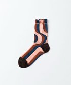 【トリコテ/Tricote】のWAVE STRIPE SOCKS/ウェーブストライプソックス 87BROWN|ID: prp329100003596879 ipo3291000000028369873