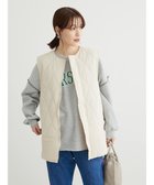 【グリーンパークス/Green Parks】のヒョウタンキルトミドル丈ベスト 人気、トレンドファッション・服の通販 founy(ファニー) ファッション Fashion レディースファッション WOMEN アウター Coat Outerwear トップス・カットソー Tops/Tshirt ベスト/ジレ Gilets/Vests A/W・秋冬 Aw・Autumn/Winter・Fw・Fall-Winter キルト Quilt フロント Front ベスト Vest ポケット Pocket ミドル Middle thumbnail Ecru|ID: prp329100003598530 ipo3291000000028369599