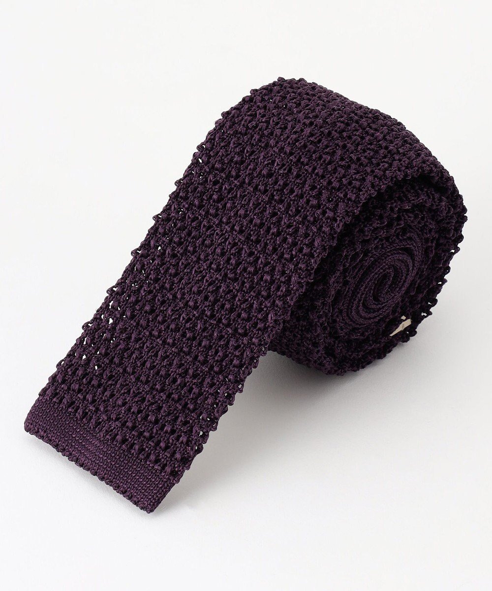 【ジェイ プレス/J.PRESS / MEN】の【J.PRESS KNIT TIE COLLECTION】無地 ニットネクタイ インテリア・キッズ・メンズ・レディースファッション・服の通販 founy(ファニー) 　ファッション　Fashion　メンズファッション　MEN　スーツ　Suit　ドレス　Dress　リラックス　Relax　再入荷　Restock/Back In Stock/Re Arrival　無地　Plain Color　パープル系|ID: prp329100003598610 ipo3291000000029845103