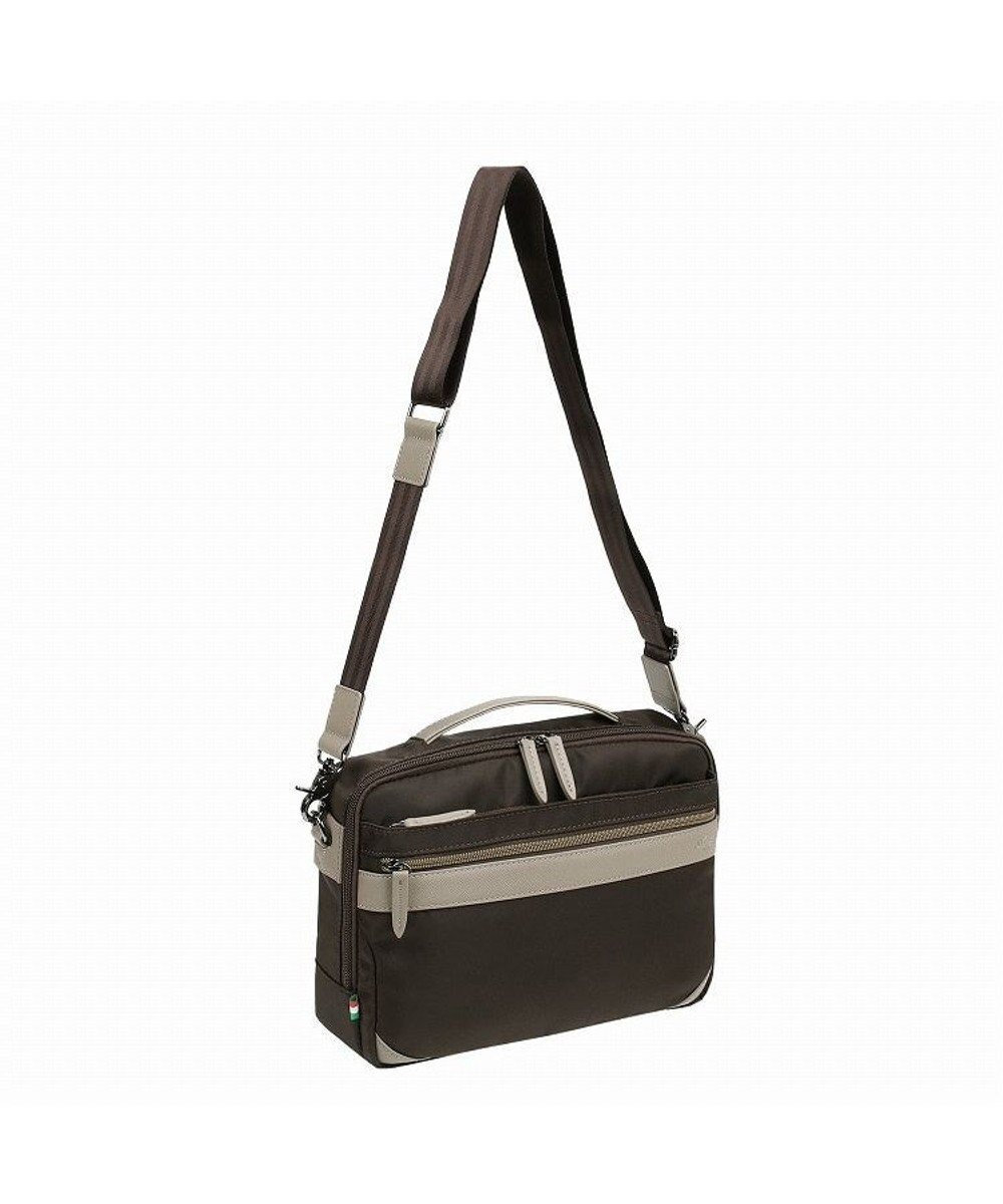 【エース バッグズ アンド ラゲッジ/ACE BAGS & LUGGAGE / MEN】のArcapel アルカペル スペイド ヨコ型ショルダーバッグ 17424 メンズバッグ 斜め掛け お出かけ インテリア・キッズ・メンズ・レディースファッション・服の通販 founy(ファニー) 　ファッション　Fashion　メンズファッション　MEN　バッグ　Bag/Men　ショルダー　Shoulder　ポケット　Pocket　メンズ　Mens　ブラウン×オークベージュ|ID: prp329100003600198 ipo3291000000028717259