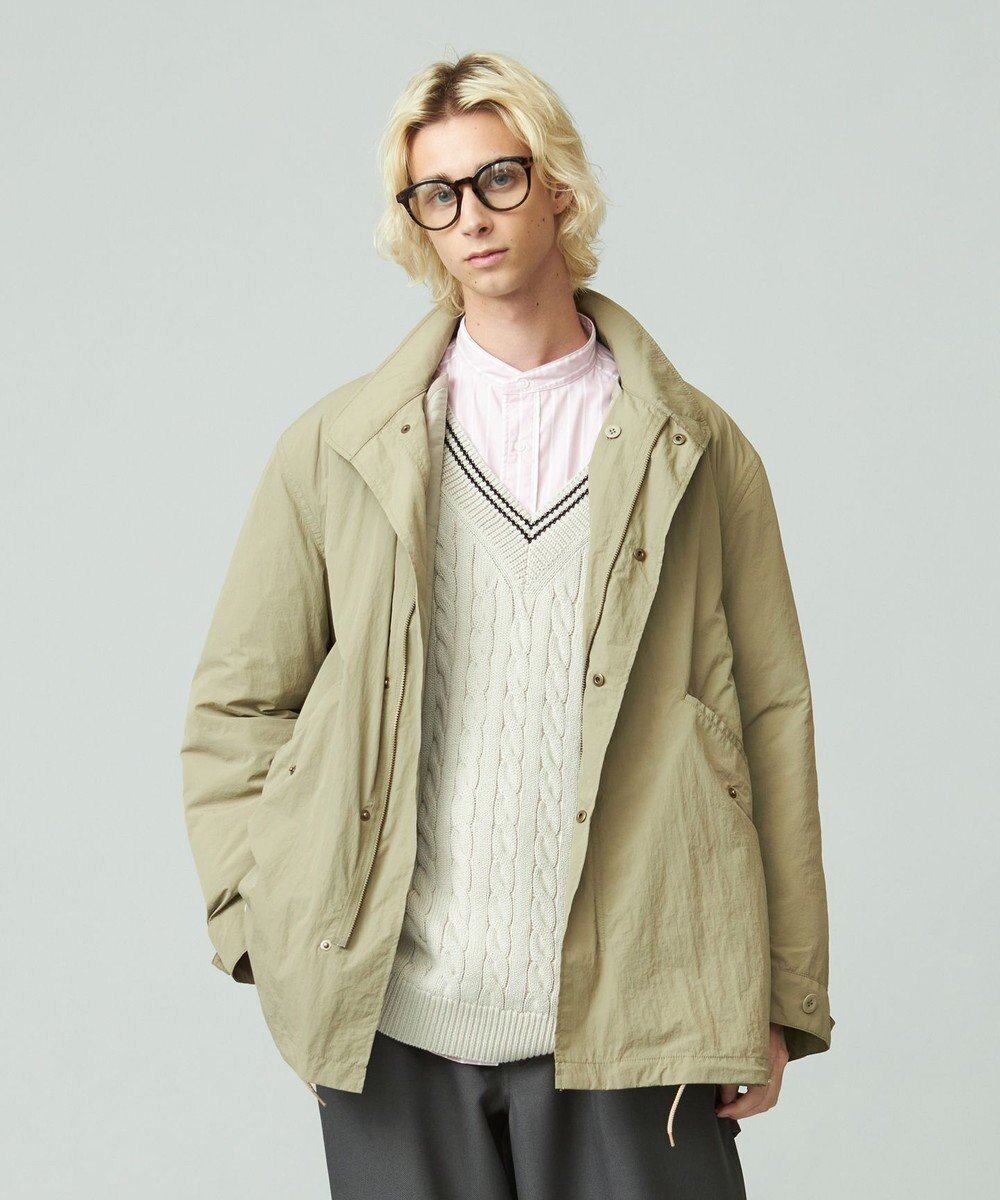 【ジェイプレスヨークストリート/J.PRESS YORK STREET】の【UNISEX】ナイロンワッシャーショートモッズコート インテリア・キッズ・メンズ・レディースファッション・服の通販 founy(ファニー) 　ファッション　Fashion　レディースファッション　WOMEN　アウター　Coat Outerwear　コート　Coats　ジャケット　Jackets　ブルゾン　Blouson/Jackets　モッズ/フィールドコート　Mods Coats/Field Coats　ユニセックス　Unisex　キルト　Quilt　ジャケット　Jacket　セーター　Sweater　トレーナー　Trainer　パーカー　Hoodie　ブルゾン　Blouson　ライナー　Liner　ワッシャー　Washer　秋　Autumn/Fall　A/W・秋冬　Aw・Autumn/Winter・Fw・Fall-Winter　ベージュ系|ID: prp329100003607211 ipo3291000000031105043