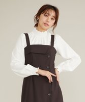 【フェルゥ/Feroux】の【洗える】スタンドネックギャザー ブラウス 人気、トレンドファッション・服の通販 founy(ファニー) ファッション Fashion レディースファッション WOMEN トップス・カットソー Tops/Tshirt シャツ/ブラウス Shirts/Blouses A/W・秋冬 Aw・Autumn/Winter・Fw・Fall-Winter インナー Inner シャーリング Shirring シンプル Simple ベーシック Basic 再入荷 Restock/Back In Stock/Re Arrival 洗える Washable |ID:prp329100003609390