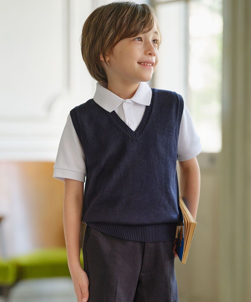 【ジェイ プレス/J.PRESS / KIDS】の【110-130cm】A/C ニット ベスト 人気、トレンドファッション・服の通販 founy(ファニー) 　ファッション　Fashion　キッズファッション　KIDS　トップス・カットソー　Tops/Tees/Kids　A/W・秋冬　Aw・Autumn/Winter・Fw・Fall-Winter　おすすめ　Recommend　イエロー　Yellow　カーディガン　Cardigan　フォーマル　Formal　ベスト　Vest　ベーシック　Basic　ポロシャツ　Polo Shirt　入学式　Entrance Ceremony　半袖　Short Sleeve　卒業式　Graduation Ceremony　定番　Standard　長袖　Long Sleeve　 other-1|ID: prp329100003613422 ipo3291000000029384155