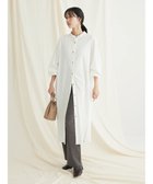 【クラフトスタンダードブティック/CRAFT STANDARD BOUTIQUE】のレーヨンデシンバンドカラーワンピース Off White|ID: prp329100003620651 ipo3291000000028368530