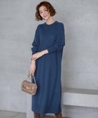 【23区/NIJYUSANKU】の【洗える】ウールカシミヤ ニットワンピース ダルブルー系|ID: prp329100003620695 ipo3291000000028367346