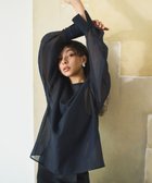 【ハッシュニュアンス/#Newans】の【亀恭子さんコラボ】シアープルオーバーシャツ 人気、トレンドファッション・服の通販 founy(ファニー) ファッション Fashion レディースファッション WOMEN トップス・カットソー Tops/Tshirt シャツ/ブラウス Shirts/Blouses プルオーバー Pullover A/W・秋冬 Aw・Autumn/Winter・Fw・Fall-Winter オケージョン Occasion コラボ Collaboration シアー Sheer シンプル Simple エレガント 上品 Elegant thumbnail ネイビー系|ID: prp329100003620750 ipo3291000000028366462