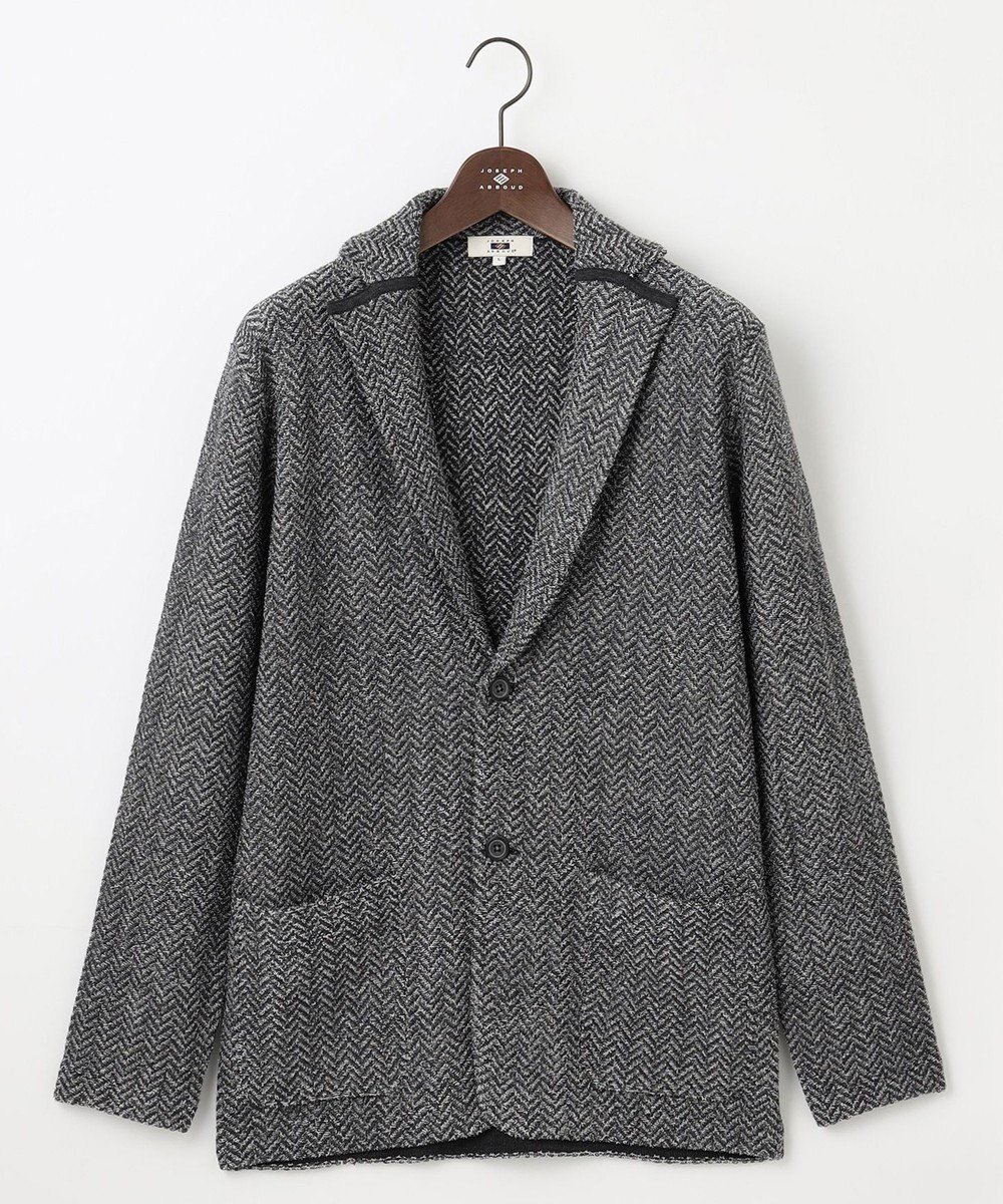 【ジョセフ アブード/JOSEPH ABBOUD / MEN】の【軽量/イージーケア】 KARL KARL×モール使用 軽量ニットジャケット インテリア・キッズ・メンズ・レディースファッション・服の通販 founy(ファニー) 　ファッション　Fashion　メンズファッション　MEN　トップス・カットソー　Tops/Tshirt/Men　ニット　Knit Tops　A/W・秋冬　Aw・Autumn/Winter・Fw・Fall-Winter　インナー　Inner　ジャカード　Jacquard　ジャケット　Jacket　スポーツ　Sports　セーター　Sweater　ヘリンボーン　Herringbone　リラックス　Relax　ワーク　Work　今季　This Season　抗菌　Antibacterial　軽量　Lightweight　グレー系|ID: prp329100003620841 ipo3291000000028716447