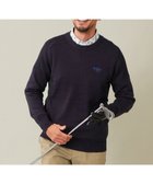 【23区 ゴルフ/23区GOLF / MEN】の【MEN】【ウォッシャブル】サドルショルダー クルーニット ネイビー系|ID: prp329100003620865 ipo3291000000028716648