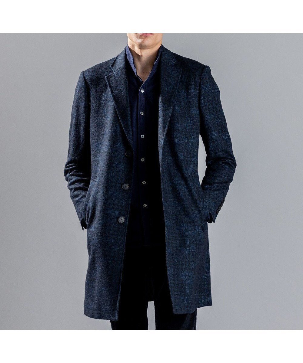 【ジョゼフ オム/JOSEPH HOMME / MEN】のパッチジャガードジャージー チェスターコート 人気、トレンドファッション・服の通販 founy(ファニー) 　ファッション　Fashion　メンズファッション　MEN　アウター　Coats Outerwear/Men　おすすめ　Recommend　シェイプ　Shape　ジャケット　Jacket　ストレッチ　Stretch　チェスターコート　Chester Coat　ドレープ　Drape　A/W・秋冬　Aw・Autumn/Winter・Fw・Fall-Winter　 other-1|ID: prp329100003628329 ipo3291000000029842945