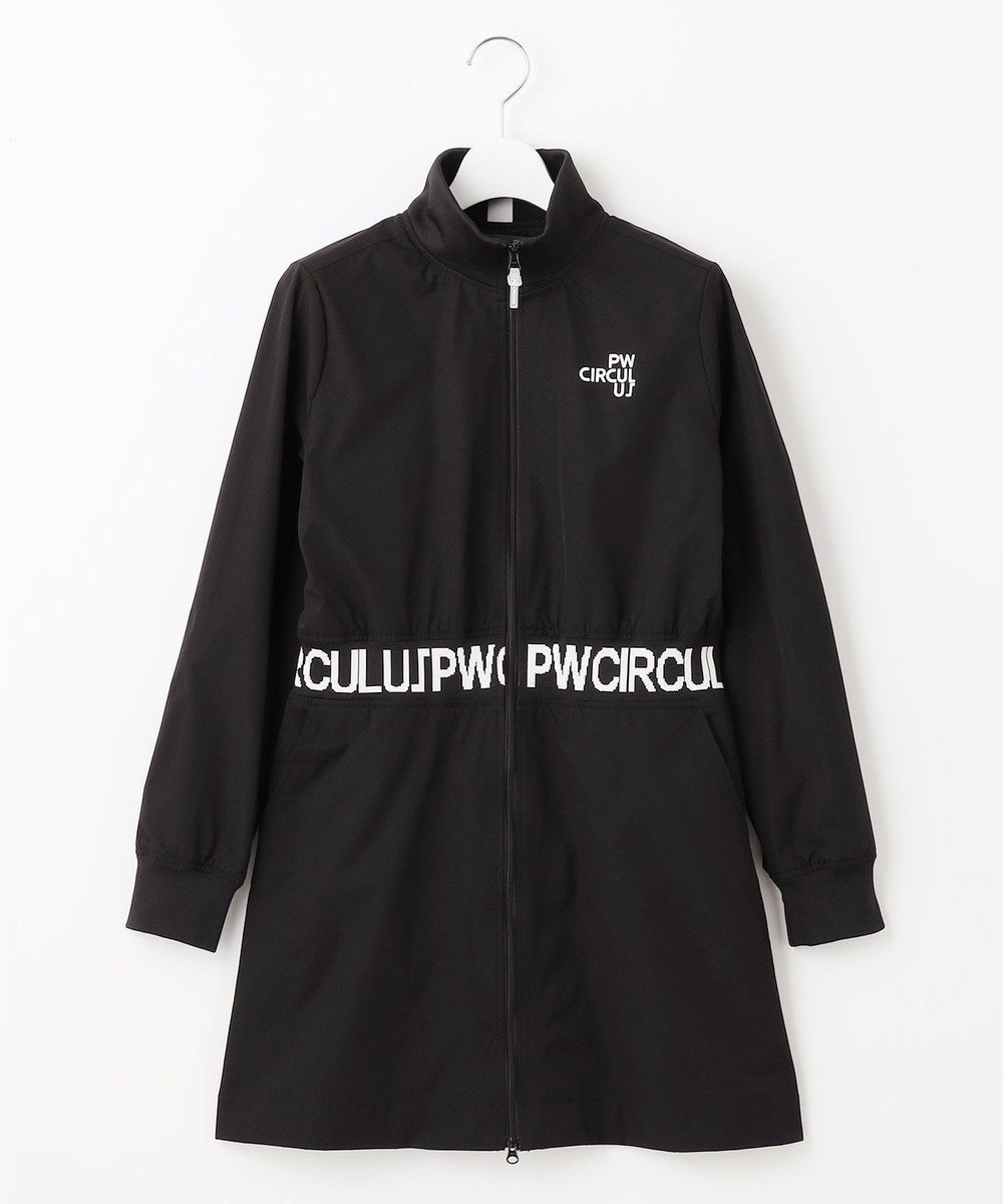 【ピーダブリュサーキュラス/PW CIRCULUS】の【限定コラボアイテム】ZIP UP WOVEN DRESS インテリア・キッズ・メンズ・レディースファッション・服の通販 founy(ファニー) 　ファッション　Fashion　レディースファッション　WOMEN　ワンピース　Dress　ドレス　Party Dresses　A/W・秋冬　Aw・Autumn/Winter・Fw・Fall-Winter　ゴルフ　Golf　ダブル　Double　ドレス　Dress　ブラック系|ID: prp329100003630209 ipo3291000000028364806