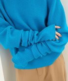 【アンフィーロ 自由区/UNFILO】のふわふわニット アームウォーマー ブルー|ID: prp329100003630237 ipo3291000000035537135