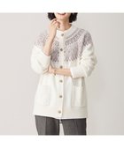 【ジェイ プレス/J.PRESS】の【洗える】FAIR ISLE 求心編み カーディガン ホワイト系|ID: prp329100003630240 ipo3291000000028366805