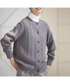 【ジェイ プレス/J.PRESS】の【洗える】EIGER CORD アラン カーディガン ライトグレー系|ID: prp329100003630249 ipo3291000000028366905