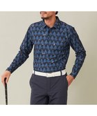 【23区 ゴルフ/23区GOLF / MEN】の【MEN】白夜ゴルフ柄 長袖シャツ ネイビー系5|ID: prp329100003635478 ipo3291000000027423158