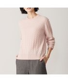 【ジェイ プレス/J.PRESS】の【洗える】WOOL BLEND AIR ケーブル ニット ピンク系|ID:prp329100003636675