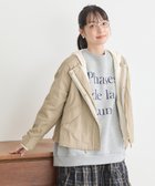 【アースミュージックアンドエコロジー/earth music&ecology】のパーカー付きミリタリーブルゾン 人気、トレンドファッション・服の通販 founy(ファニー) ファッション Fashion レディースファッション WOMEN アウター Coat Outerwear ジャケット Jackets ブルゾン Blouson/Jackets NEW・新作・新着・新入荷 New Arrivals A/W・秋冬 Aw・Autumn/Winter・Fw・Fall-Winter おすすめ Recommend ジャケット Jacket ドローコード Draw Cord パーカー Hoodie フェミニン Feminine ブルゾン Blouson ポケット Pocket ミリタリー Military レース Race ロング Long thumbnail Beige|ID: prp329100003637870 ipo3291000000029179363