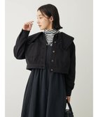 【グリーンパークス/Green Parks】の・Double Flags フリルカラージャケット 人気、トレンドファッション・服の通販 founy(ファニー) ファッション Fashion レディースファッション WOMEN アウター Coat Outerwear コート Coats ジャケット Jackets A/W・秋冬 Aw・Autumn/Winter・Fw・Fall-Winter ガーリー Girly ジャケット Jacket フリル Frills ポケット Pocket thumbnail Black|ID: prp329100003637913 ipo3291000000028367078