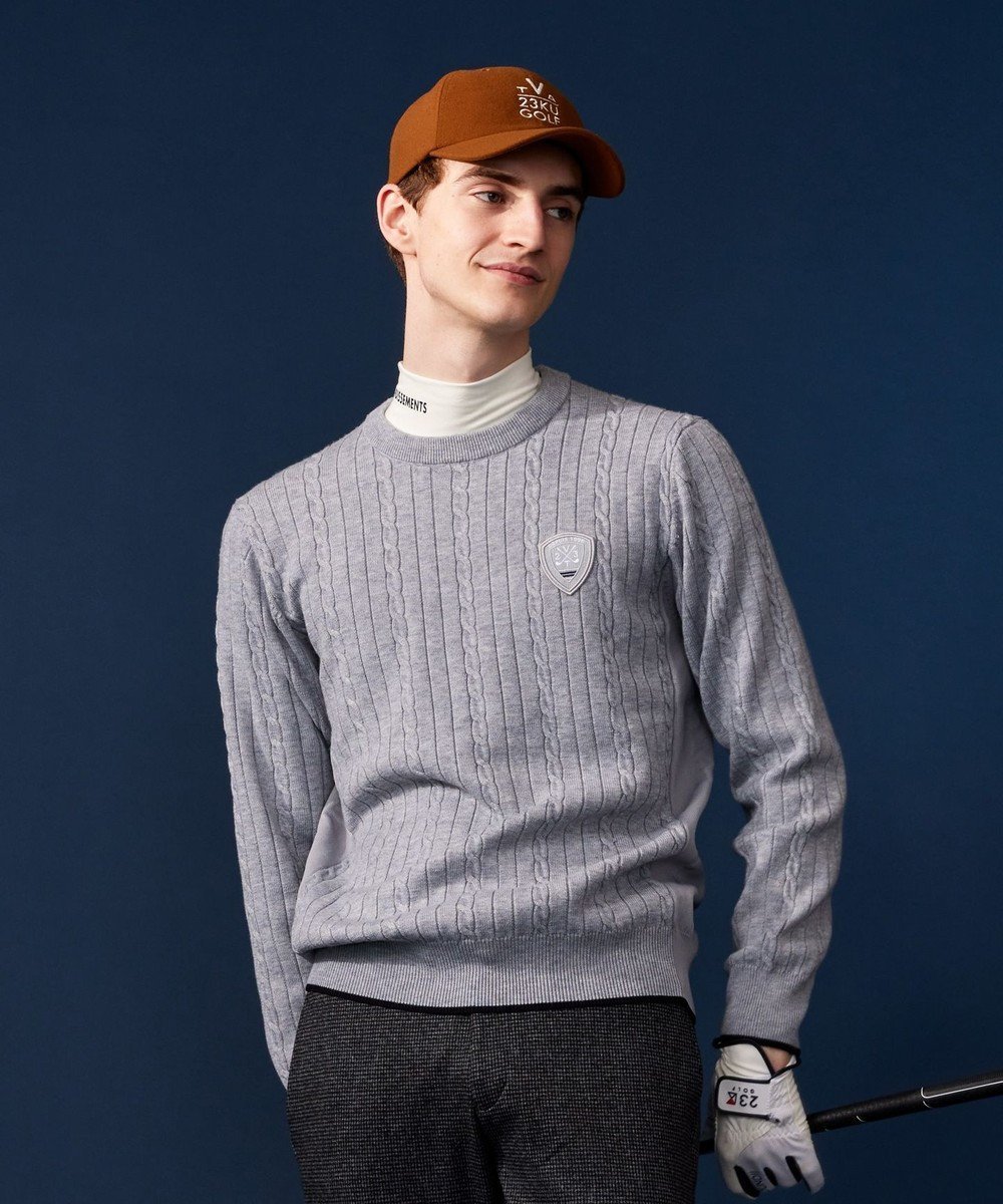 【23区 ゴルフ/23区GOLF / MEN】の【MEN】【ウォッシャブル】ストレッチ カラーニット 人気、トレンドファッション・服の通販 founy(ファニー) 　ファッション　Fashion　メンズファッション　MEN　トップス・カットソー　Tops/Tshirt/Men　ニット　Knit Tops　A/W・秋冬　Aw・Autumn/Winter・Fw・Fall-Winter　ウォッシャブル　Washable　ストレッチ　Stretch　スポーティ　Sporty　セーター　Sweater　ベーシック　Basic　定番　Standard　 other-1|ID: prp329100003638018 ipo3291000000027421344