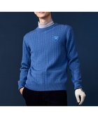 【23区 ゴルフ/23区GOLF / MEN】の【MEN】【ウォッシャブル】ストレッチ カラーニット サックスブルー系|ID: prp329100003638018 ipo3291000000027421400