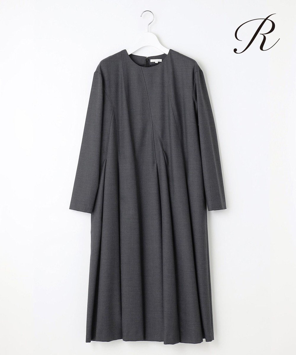 【23区/NIJYUSANKU】の【R(アール)】ウールドレス 人気、トレンドファッション・服の通販 founy(ファニー) 　ファッション　Fashion　レディースファッション　WOMEN　ワンピース　Dress　ドレス　Party Dresses　エレガント 上品　Elegant　コレクション　Collection　スーツ　Suit　ダウン　Down　ツイル　Twill　ドレス　Dress　ドレープ　Drape　人気　Popularity　フレア　Flare　ベスト　Vest　マフラー　Scarf　モダン　Modern　A/W・秋冬　Aw・Autumn/Winter・Fw・Fall-Winter　冬　Winter　2023年　2023　2023-2024秋冬・A/W　Aw/Autumn/Winter//Fw/Fall-Winter/2023-2024　 other-1|ID: prp329100003640511 ipo3291000000028364227