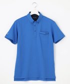 【23区 ゴルフ/23区GOLF / MEN】の【MEN】【吸水速乾・UVケア】ストレッチサッカー半袖シャツ サックスブルー系|ID: prp329100003643295 ipo3291000000029085602