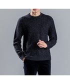 【ジョゼフ オム/JOSEPH HOMME / MEN】のメランジヘリンボンストライプ ケーブルニット ブラック系|ID: prp329100003643378 ipo3291000000027412833