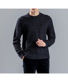 【ジョゼフ オム/JOSEPH HOMME / MEN】のメランジヘリンボンストライプ ケーブルニット ブラック系|ID: prp329100003643378 ipo3291000000030042470