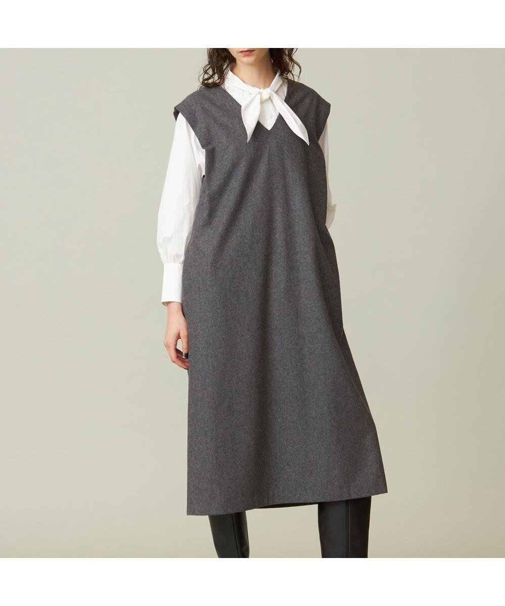 【ジェイプレスヨークストリート/J.PRESS YORK STREET】の【WOMEN】ショルダータックジャンパースカート 人気、トレンドファッション・服の通販 founy(ファニー) 　ファッション　Fashion　レディースファッション　WOMEN　スカート　Skirt　A/W・秋冬　Aw・Autumn/Winter・Fw・Fall-Winter　おすすめ　Recommend　クラシック　Classic　シンプル　Simple　スウェット　Sweat　タートル　Turtle　フロント　Front　プリント　Print　再入荷　Restock/Back In Stock/Re Arrival　 other-1|ID: prp329100003646596 ipo3291000000028362496