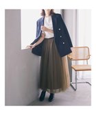 【イェッカ ヴェッカ/YECCA VECCA】のチュールロングスカート 人気、トレンドファッション・服の通販 founy(ファニー) ファッション Fashion レディースファッション WOMEN スカート Skirt ロングスカート Long Skirt A/W・秋冬 Aw・Autumn/Winter・Fw・Fall-Winter おすすめ Recommend コンパクト Compact チュール Tulle thumbnail Khaki|ID: prp329100003651627 ipo3291000000028366680