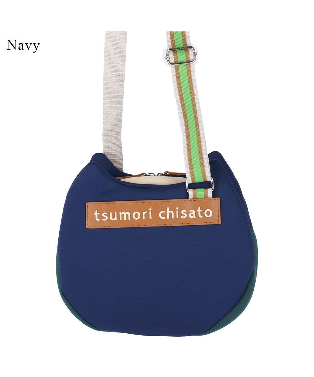 【ツモリチサト キャリー/tsumori chisato CARRY】のネコかおウレタン ショルダーバッグ 小サイズ 猫モチーフ インテリア・キッズ・メンズ・レディースファッション・服の通販 founy(ファニー) 　ファッション　Fashion　レディースファッション　WOMEN　ネコ　Cat　ポケット　Pocket　モチーフ　Motif　猫　Cat　ネイビー|ID: prp329100003651698 ipo3291000000029647196